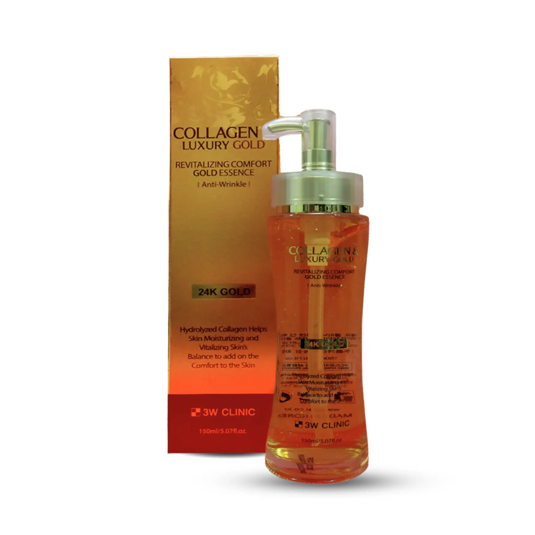 3W Clinic Collagen & Luxury Gold Revitalizing Comfort Gold Essence 150ml